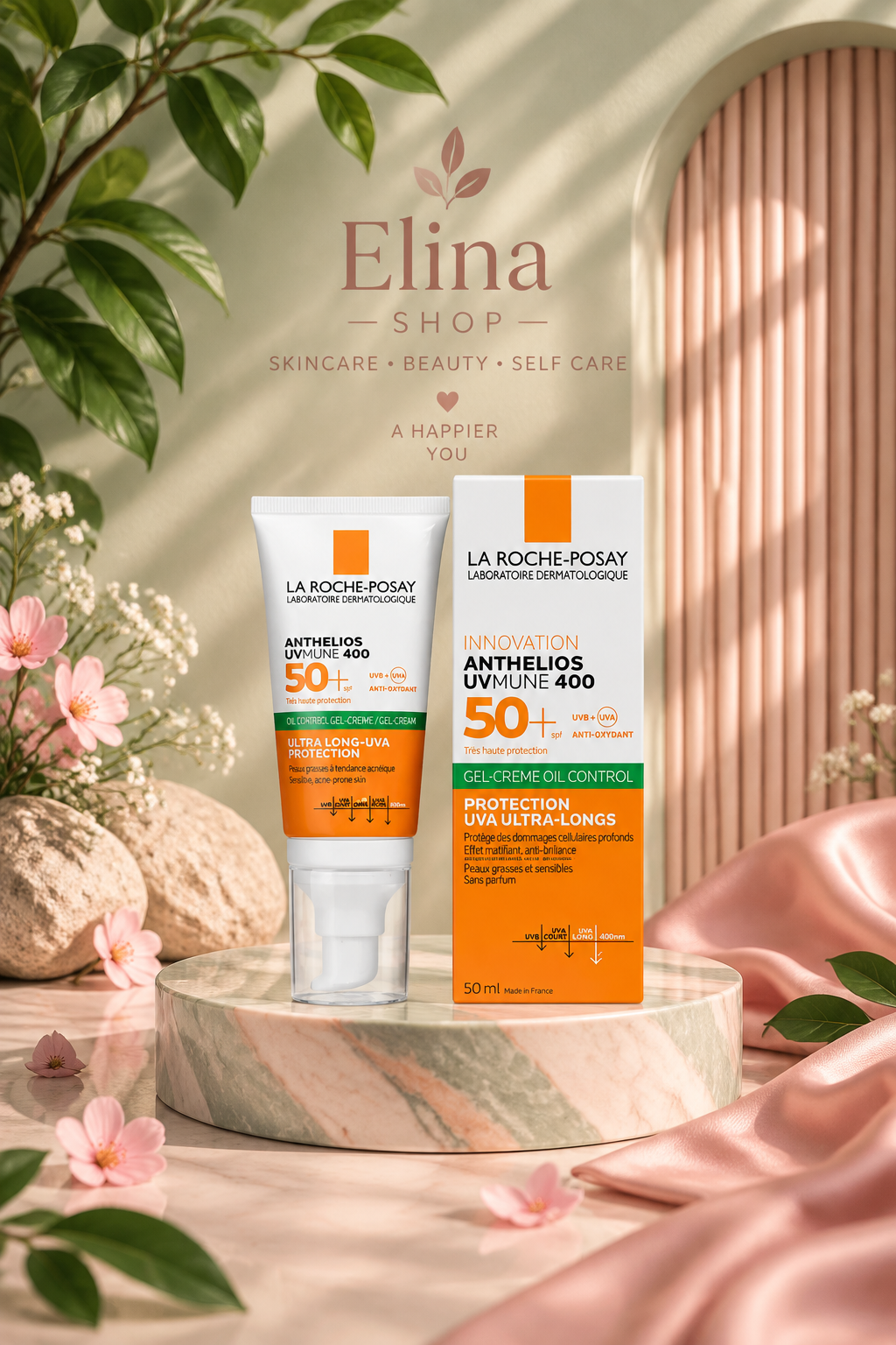 ضد آفتاب لاروش پوزای Anthelios UVMune 400 Oil Control Gel-Cream SPF50