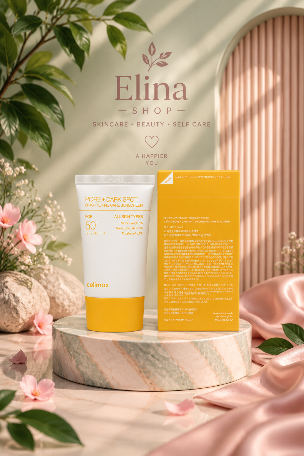 ضد آفتاب سلیمکس Pore + Dark Spot Brightening Care Sunscreen SPF50+ PA++++