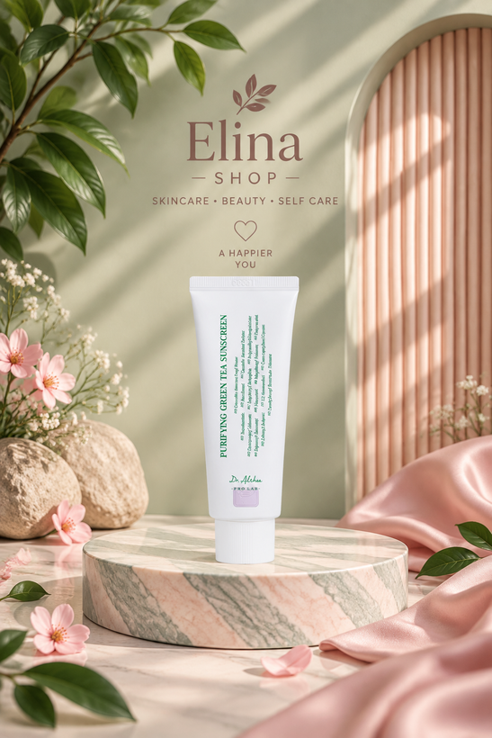 ضد آفتاب دکتر آلتیا مدل Purifying Green Tea Sunscreen SPF50+ PA++++