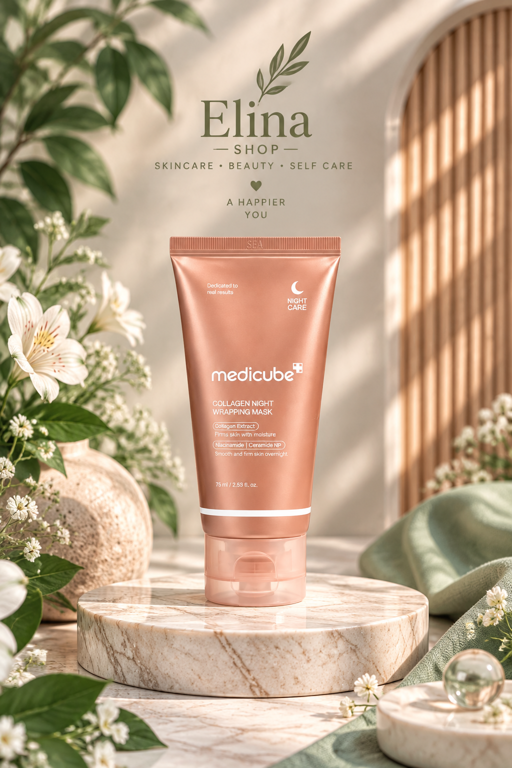 ماسک شبانه کلاژن مدی‌کیوب Collagen Wrapping Mask (اصل)